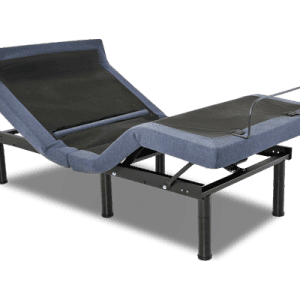 Adjustable bed base with mattress and remote control