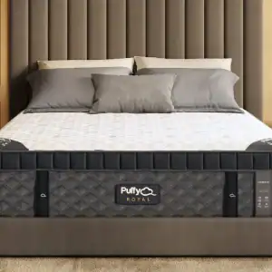 Modern bedroom with Puffy Royal mattress.